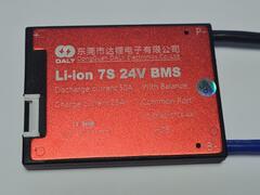 Плата контроля BMS Li-ion 7S 24V 50A