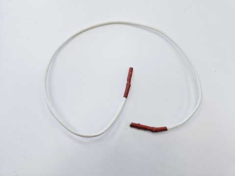 Провод пьезорозжига L400мм (клеммы: круглые D2мм - D2,4мм)