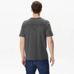 Футболка Alpha Industries Code Graphic Tee Dark Charcoal Heather (Темно-серый)