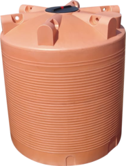 Емкость Ц10000 Хромов 9700 л. вертикальный (2320x2320x2550см;оранжевый) - арт.560930
