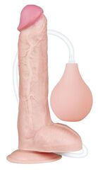 Реалистичный фаллоимитатор с имитацией эякуляции 10 Squirt Extreme Dildo - 25,4 см. - 