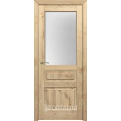Купить Межкомнатная дверь массив дуба Порталини 4 остекление 1