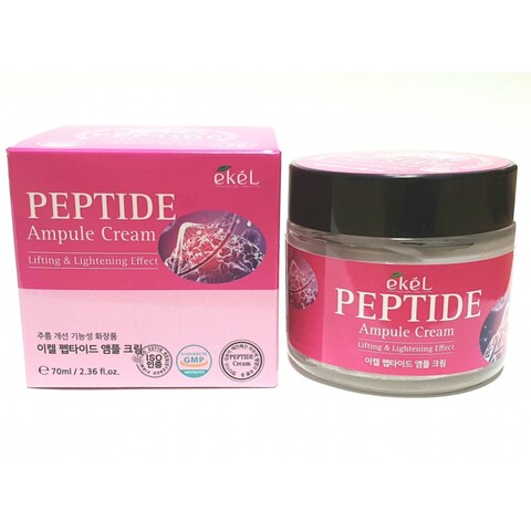Ekel Peptide ampule cream Крем ампульный для лица с пептидами