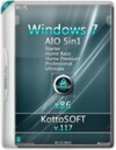 Windows 7 x86 AIO 5in1 KottoSOFT v.117 [2015, RUS]