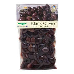 Оливки чёрные, Kurtes, Каламата, с косточкой, 250 г