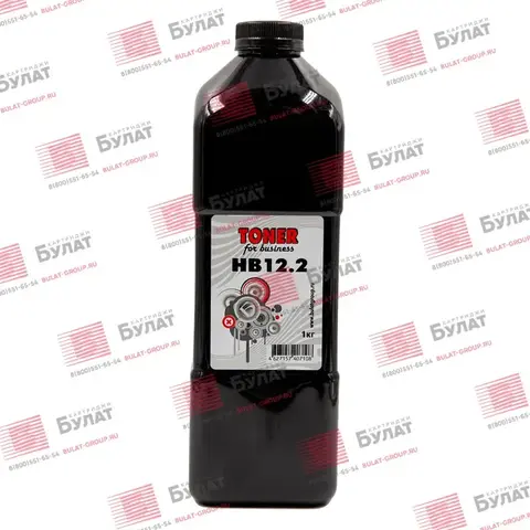 Тонер БУЛАТ HP HB12.2 (Чёрный, банка 1 кг)