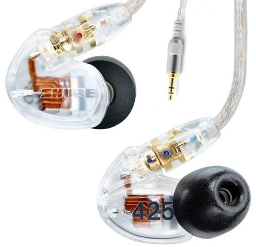 Наушники Shure SE425 Clear (прозрачные) купить по цене 12 990 руб
