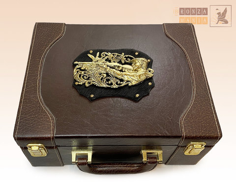 кейс на 2 бокала - Коньяк Охота