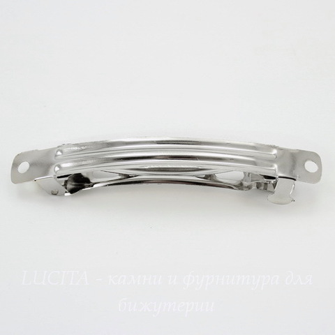 Основа для заколки - автомат 77х9 мм (цвет - платина)