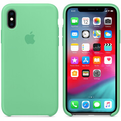 Чехол Apple для iPhone XS, Silicone Case - Spearmint (MVF52ZM/A)