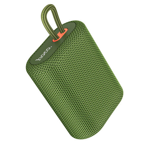 Влагозащитная IPX5 колонка с радио FM, порты TF, режим TWS, звук Hi-Fi Hoco BS47 (Зеленый) Портативная акустика Bluetooth