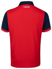 Теннисное поло Head Davies Polo Shirt M - red/dark blue