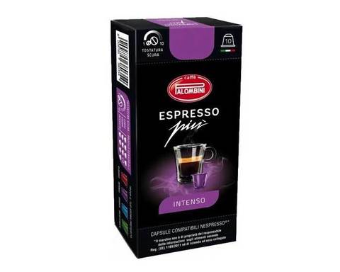 Кофе в капсулах Palombini Espresso Piu Intenso, 10 капсул для кофемашин Nespresso