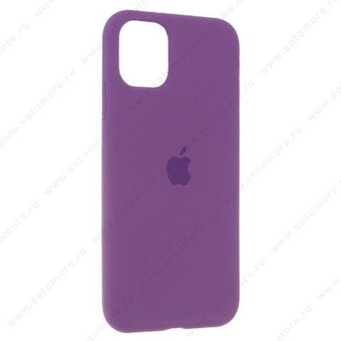 Накладка Silicone Case для Apple iPhone 11 сливовый