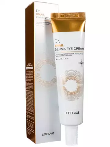 Lebelage Dr. Snail Derma Eye Cream Крем для области вокруг глаз антивозрастной с улиточным муцином