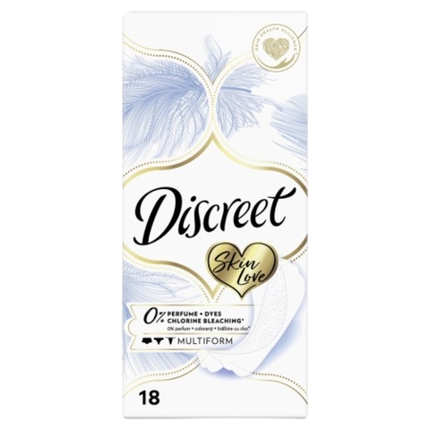 Прокладки ежедн DISCREET Skin Love Multiform 18 шт ВЕНГРИЯ