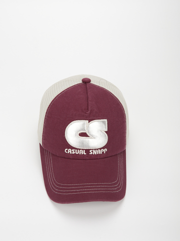 Бейсболка Snapp CS - CASUAL SNAPP (бордовый/светло-бежевый)