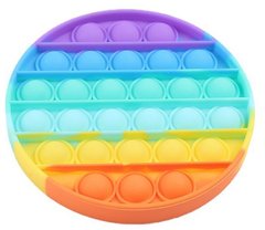 Сенсорная игрушка Антистресс Пупырка POP it Fidget с пузырьками Вечная пупырка - Тактильная успокоительная нажимная игрушка пузырьки Квадрат, разноцветный