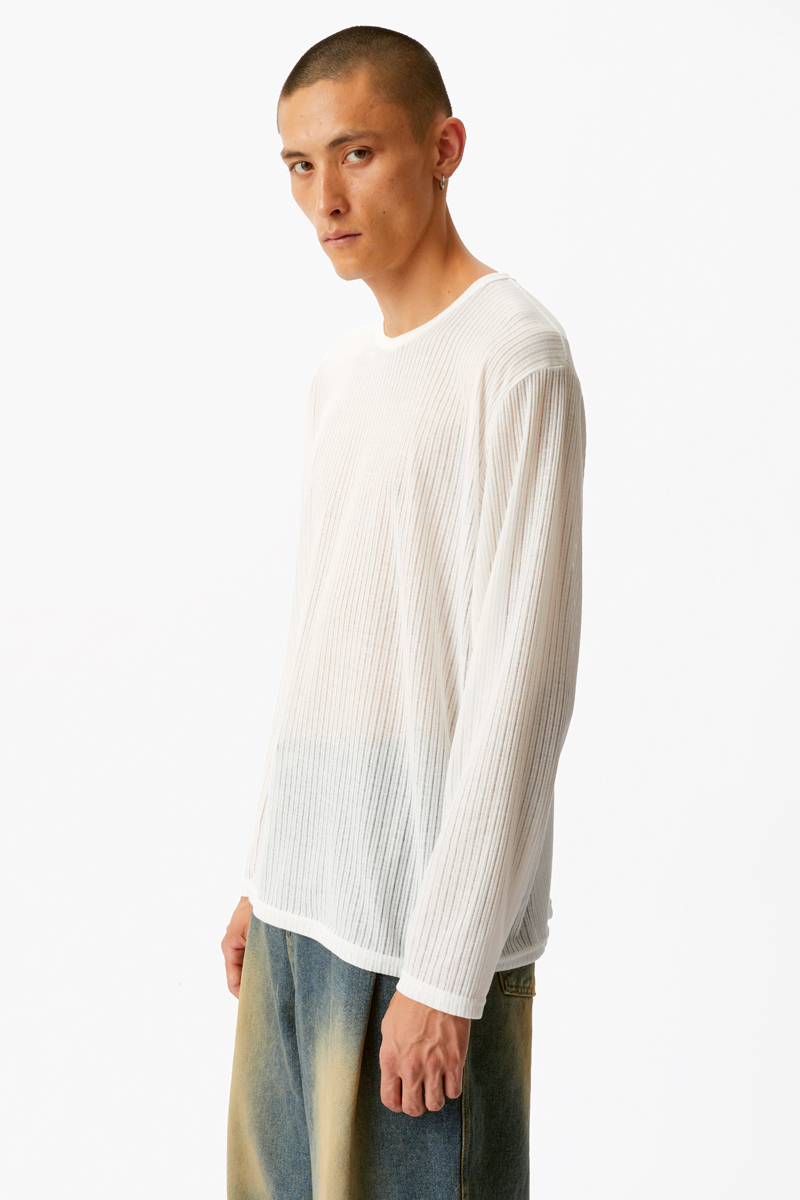 Белый лонгслив STAGE