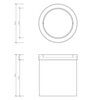 Decor Walther 0611070 Decor Walther DW 1240 Корзина для бумаги 14.5xh16см, с крышкой, цвет: сталь полированная