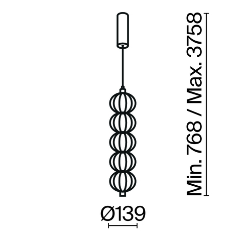 Подвесной светильник Maytoni Golden cage MOD216PL-L10G3K
