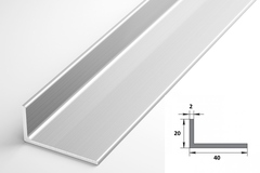 Профиль уголок Лука 40*20*2 Уп 14.2000.500 без окраса