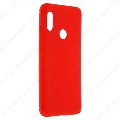 Накладка силиконовая Soft Touch ультра-тонкая для Xiaomi Mi A2 Lite красный
