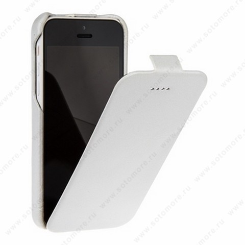 Чехол-флип Borofone для iPhone 5C - Borofone General flip Leather Case White