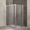 BelBagno UNIQUE-AH-1-100/115-80-C-Cr Душевой уголок прямоугольный. Одна раздвижная дверь. Стекло 5 мм, прозрачное, хром