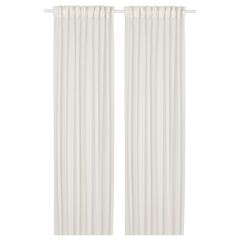 Комплект штор IKEA HALLEBRACKA (ХАЛЛЕБРАКА), Белый, 145x250 см, 2 шт