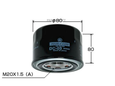 Фильтр  масляный  VIC  Double Core  DC-09 (C-307)