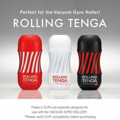 Набор Tenga Vacuum Gyro Roller: Мастурбатор и устройство для вращения и создания вакуума