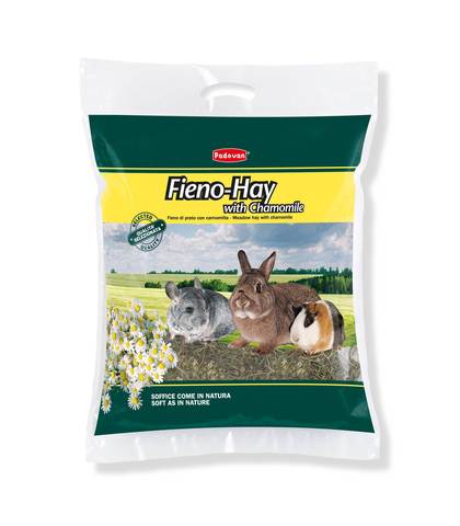 Padovan Сено FIENO-HAY луговые травы с ромашкой для грызунов и кроликов 700 г