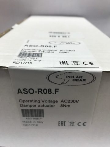 Электропривод Polar Bear ASO-R 08.FS с моментом вращения 8 Нм с возвратной пружиной