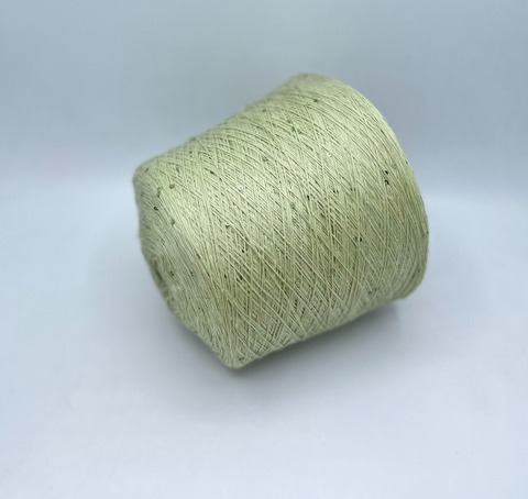 G&G Filati (пр.Италия), art-Lino 620м/100гр, 100%Лен +пайетка, цвет-Светло-зеленый. арт.30408