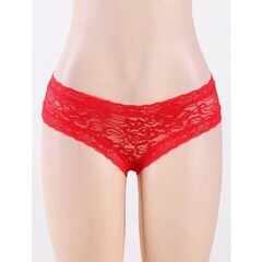 Трусики Sexy Lace кружевные (XL-2XL) красные