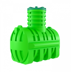 Емкость подземная пищевая Мультпласт ДПВ2500 2500 л. горизонтальная (2220x1220x2155см;93кг;зеленый) - арт.555434.60
