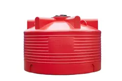 Емкость цилиндрическая транспортная Пластерра PT VLTS 3000 л. (3400 л.) вертикальный (2000x2000x1420см;красный) - арт.560122