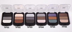 OG-Y6604 Тени для век трёхцветные тон 01 белый-серый-черный,TRIO EYESHADOWS CLASSIC SMOKY