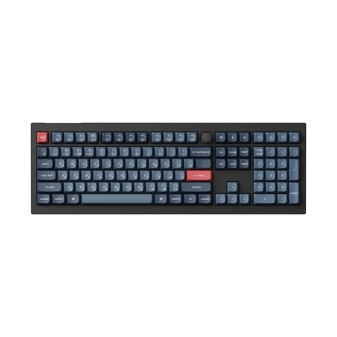 Клавиатура Keychron V6 Max ,108 клавиша (100%), Carbon Black, Gateron Jupiter Brown, механическая