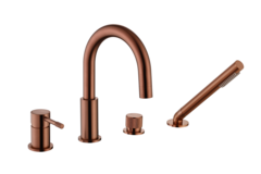 Boheme 460-CB Смеситель врезной на борт ванны UNO COPPER BRUSHED фото