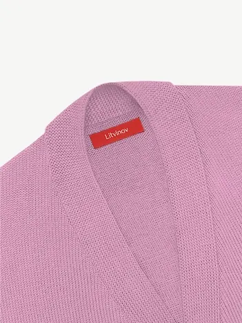 Кардиган с пуговицами из шелка