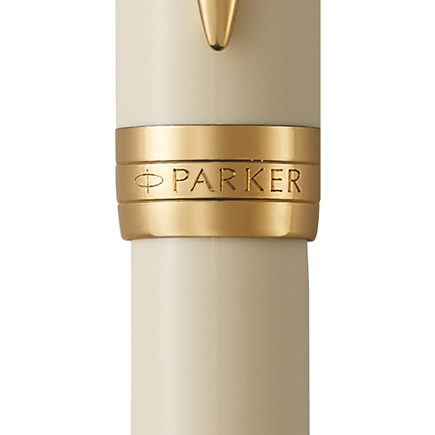 Ручка-роллер Parker Duofold, White/Black GT (1931395)