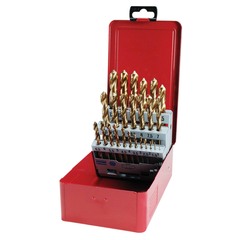 Набор сверл по металлу 1-13мм 25шт HSS-G DIN338 TiN Ruko 250215T