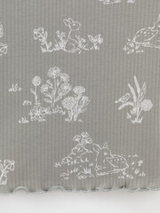 джемпер  для девочки  КР 302814-1/лесной туман,обитатели леса к579