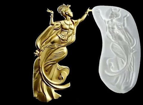 Силиконовый молд № 0350 правый