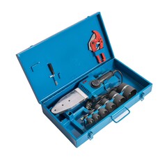 95-2-163 Сварочный аппарат для пластиковых труб АСПТ-1500, 1500Вт, 20-63 мм, струбцина, труборез,кейс (РемоКолор)