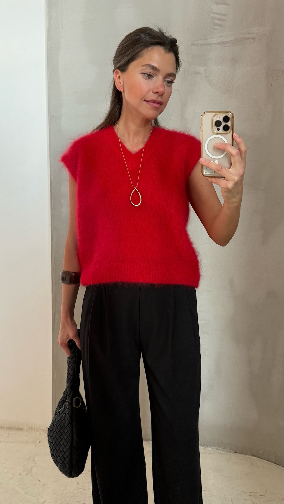 Жилет из kid мохера