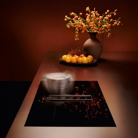 Falmec ZERO EASY 76 VETRO MATT (вытяжка+индукция) для рециркуляции