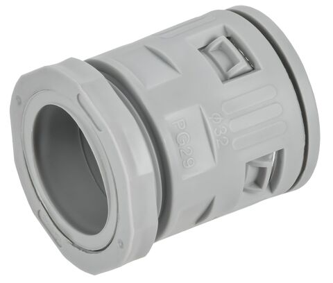 ELASTA Муфта вводная для гофр. труб MVN32 IP40 серая IEK